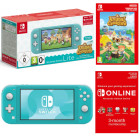 Konsola Nintendo Switch Lite Turquoise + ACNH + NSO 3 miesiące NS