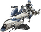 Star Wars The Clone Wars Action Figure 1/6 Heavy Weapons Clone Trooper & BARC Speeder with Sidecar 30 cm Hobby