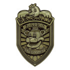 Five Nights at Freddy´s Replica Security Badge Antique Brass Edition Hobby