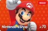 Kod doładowujący Nintendo eShop Card 70, Nintendo Switch