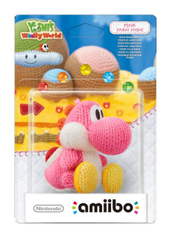 Figurka Amiibo Yoshis Woolly world - Pink Yoshi Yarn