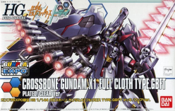 HG 1/144 CROSSBONE GUNDAM X1 FULL CLOTH TYPE GBFT PLATED / CLEAR Ver.