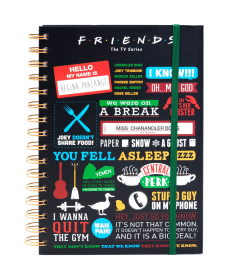 Friends Przyjaciele napisy i grafiki notes z serialu A5