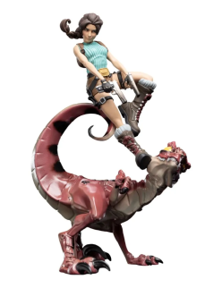 Tomb Raider Mini Epics Vinyl Figure Lara Croft & Raptor 24 cm