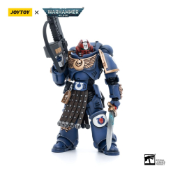 Warhammer 40k Action Figure 1/18 Ultramarines Intercessor Veteran Sergeant Brother Aeontas 12 cm