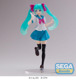 Hatsune Miku Luminasta PVC Statue Hatsune Miku 16th Anniversary KEI Ver. 18 cm