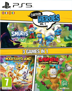 Cartoon Heroes Vol. 1 3 Games in 1 (Smurfs MV / Marsupilami / Garfield Lasagna Party)