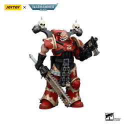 Warhammer 40k Action Figure 1/18 World Eaters Khorne Berzerker with Eviscerator Chainsword 13 cm