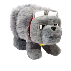 A Minecraft Movie Plush Figure Dennis the Wolf 20 cm Premium