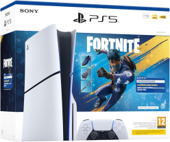Konsola PlayStation 5 z napędem E Chassis (SLIM) + Fortnite Rozkwitający Chaos