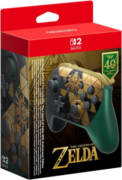 Nintendo Switch 2 Pro Controller The Legend of Zelda 40th Anniversary