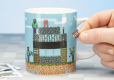 Kubek Minecraft plus 4 arkusze naklejek wielokrotnego użytku
