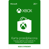 Karta Przedpłacona XBOX LIVE 20 XONE
