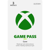 Microsoft Xbox Game Pass Core 3 Miesiące Klucze