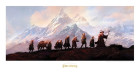 Lord of the Rings Art Print The Fellowship of the Ring: 20th Anniversary 59 x 30 cm Hobby