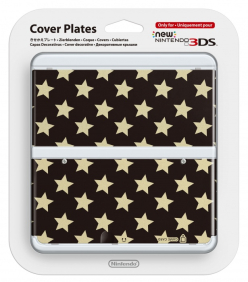 New 3DS Cover Plate Gold Stars