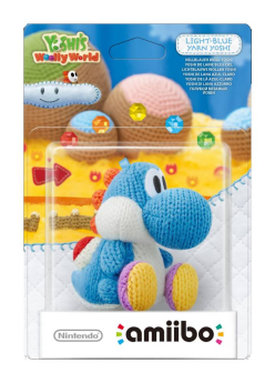 Figurka Amiibo Yoshis Woolly world - Blue Yoshi Yarn