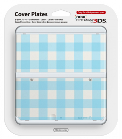 New 3DS Cover Plate Blue Mix