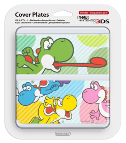 New 3DS Cover Plate multicolor Yoshis