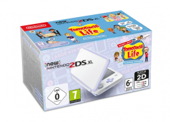 New Nintendo 2DS XL White&Levander+Tomodachi