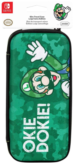 PDP Switch Etui Slim Travel Case Luigi Camo