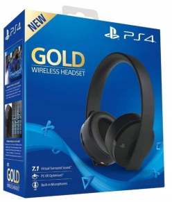 Sony New Gold Wireless Headset 7.1 Black