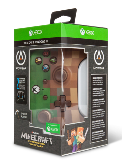 PowerA XO Pad przewodowy Minecraft Grass Block