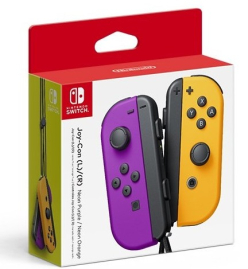Komplet kontrolerów Joy-Con Prawy Lewy Neon Purple Orange