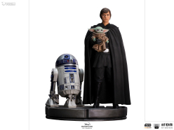 Star Wars:The Mandalorian Luke Skywalker, R2-D2 and Grogu 54 cm 1/4 Scale Legacy Statue