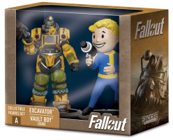 Fallout Mini Figurki 2-Pak A Excavator and Vault Boy (Gun) 7 cm