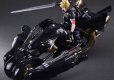 Final Fantasy VII Advent Children Play Arts Kai Figurka Cloud Strife and Fenrir 28 cm
