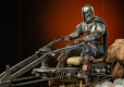 Star Wars The Mandalorian Deluxe Art Scale Statue 1/10 Mandalorian on Speederbike 18 cm