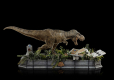 Jurassic Park Demi Art Scale Statue 1/20 T-Rex attacks Donald Gennaro 30 cm