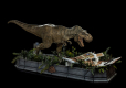 Jurassic Park Demi Art Scale Statue 1/20 T-Rex attacks Donald Gennaro 30 cm