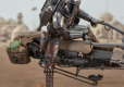 Star Wars: The Mandalorian Premier Collection 1/7 Din Djarin on Speeder Bike 23 cm