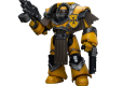 Warhammer Action Figure 1/18 Imperial Fists Legion Cataphractii Terminator Squad Legion Cataphractii with Chainfist 12 cm