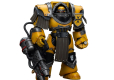 Warhammer Action Figure 1/18 Imperial Fists Legion Cataphractii Terminator Squad Legion Cataphractii with Heavy Flamer 12 cm