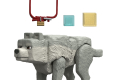 A Minecraft Movie Action Figure Dennis the Wolf 10 cm